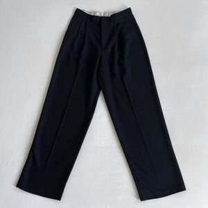 Vintage Van Heusen Pleated Trousers | Black | Tag Size 16R (Fits Size 24) | NWOT